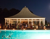 new york poolside party at night